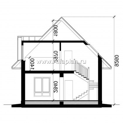 Проекты домов Альфаплан - Экономичный дом для маленького участка - превью плана проекта №3