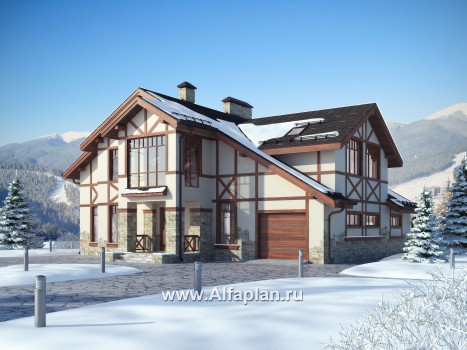 Проекты домов Альфаплан - Проект альпийского шале - превью дополнительного изображения №1