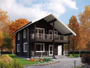 Проекты домов Альфаплан - Удобный дом-дача для загородного отдыха - превью основного изображения