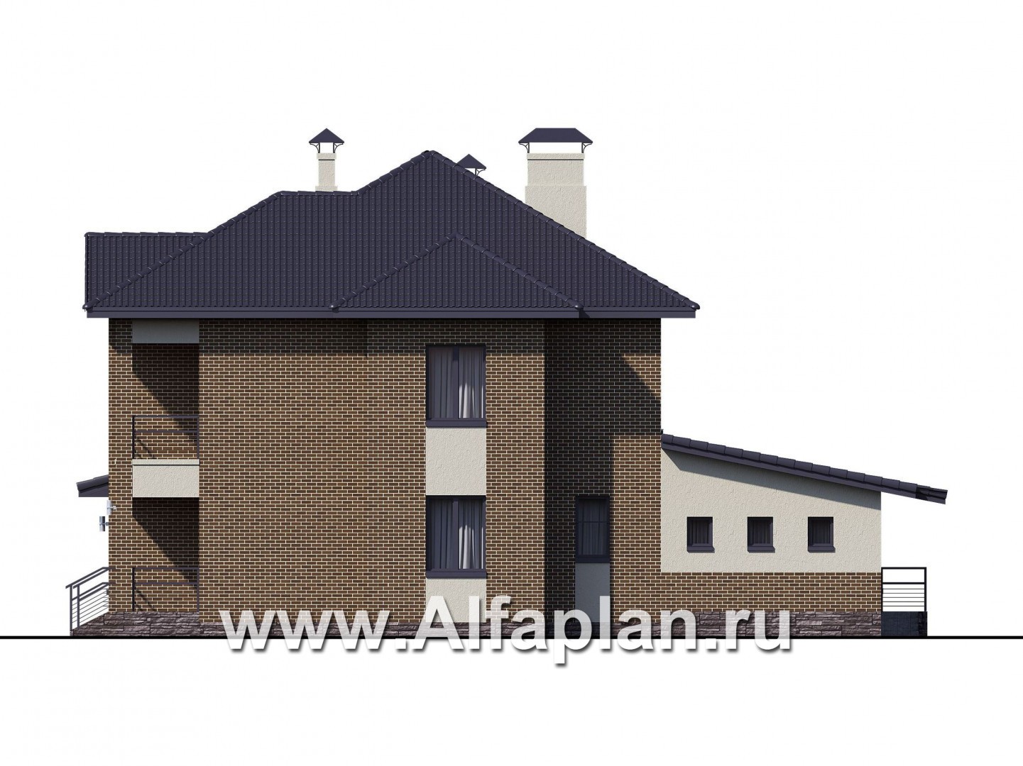 «Арно» - классический особняк с двусветной столовой и бассейном - фасад дома