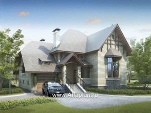 Проекты домов Альфаплан - «Вернигероде» - загородный дом с мансардой - превью основного изображения