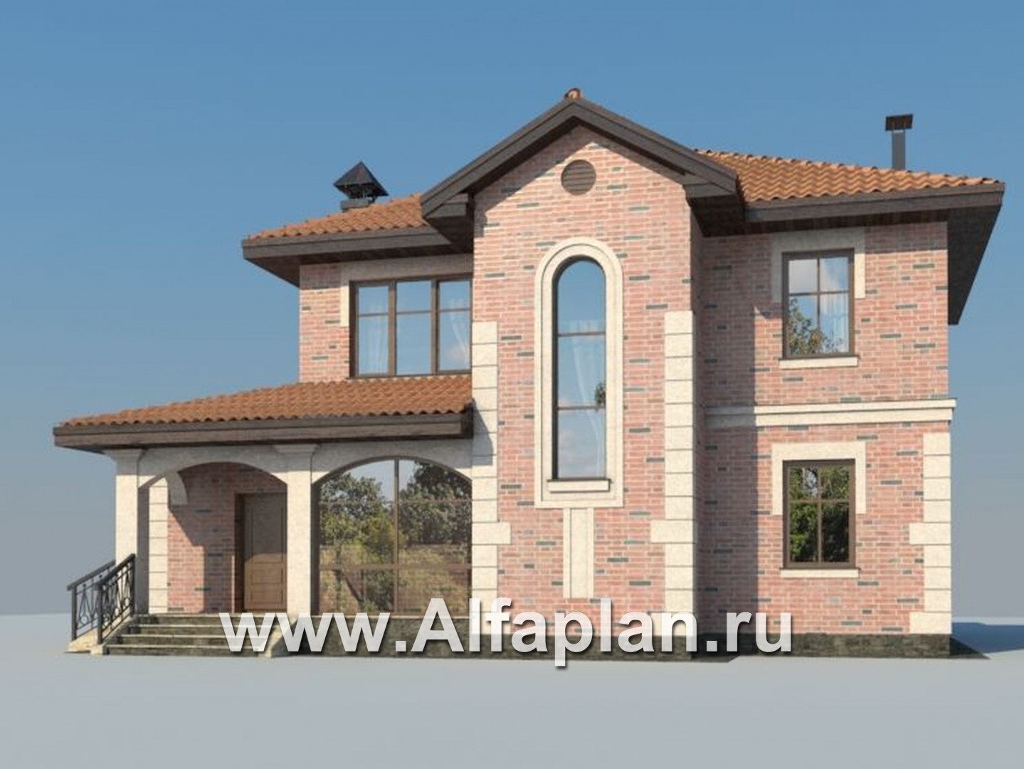 Проекты домов Альфаплан - «Фортуна» - коттедж с удобной планировкой - дополнительное изображение №2