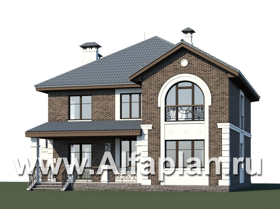 Проекты домов Альфаплан - «Феникс» - комфортабельный  коттедж с террасой - дополнительное изображение №2