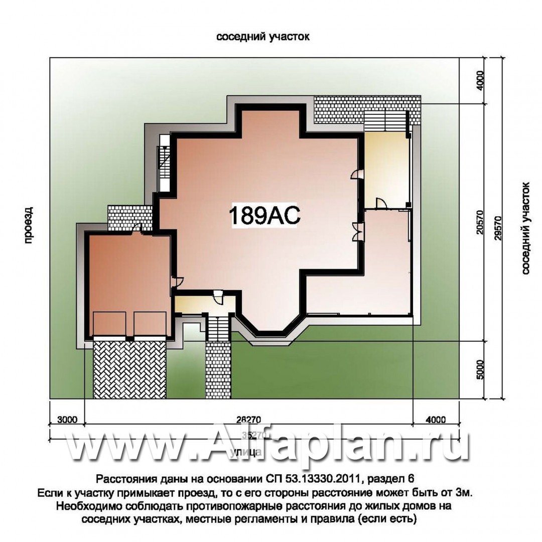 Проекты домов Альфаплан - «Пятьсот квадратов» — комфортабельный загородный особняк бизнес-класса - дополнительное изображение №3