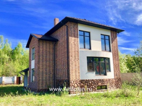 «Светлая жизнь» - проект двухэтажного дома из газобетона,с сауной в цоколе, с панорамным остеклением - превью дополнительного изображения №3