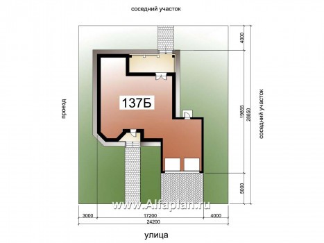 Проекты домов Альфаплан - «Феникс плюс» - коттедж с большим гаражом и цокольным этажом - превью дополнительного изображения №6
