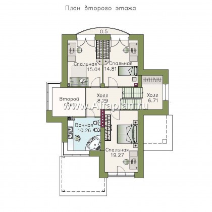 «Светлая жизнь» - проект трехэтажного дома из газобетона, с гаражоми сауной в цоколе, с панорамным остеклением - превью план дома