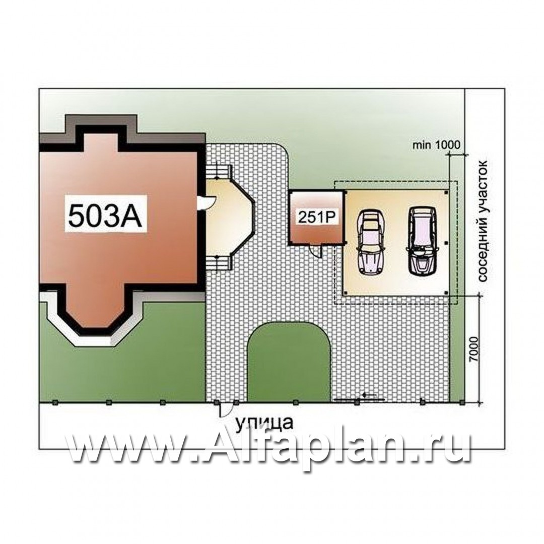 «Ясная поляна»_ДУО - проект двухэтажного дома + проект навеса на 2 авто с кладовой - дизайн дома №1