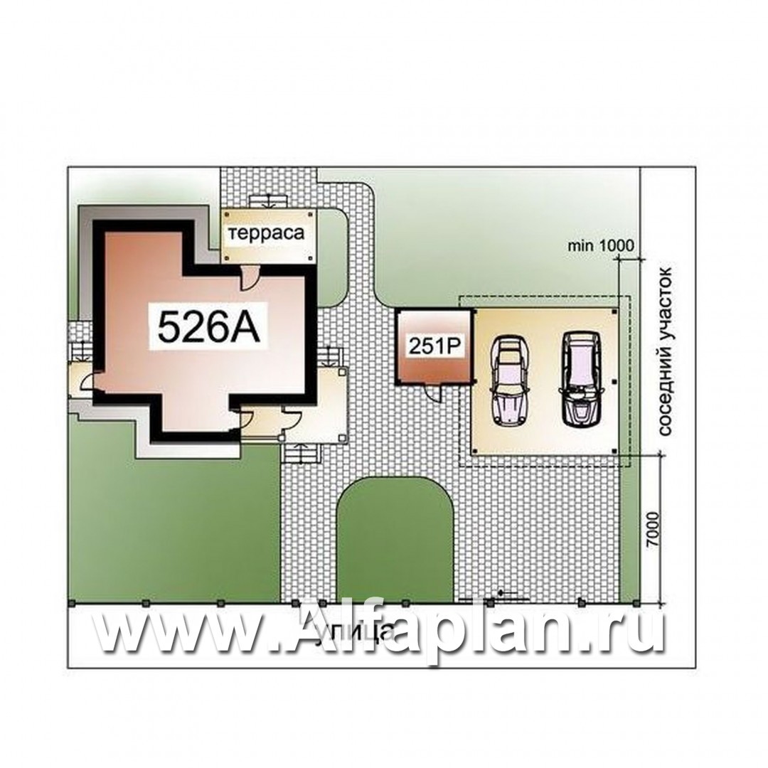 «Невский стиль»_ДУО - проект красивого дома + проект навеса на 2 авто с кладовой - дизайн дома №1