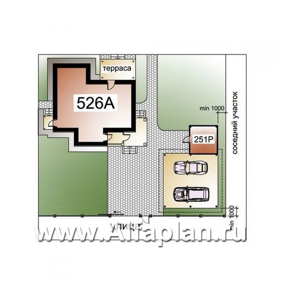 «Невский стиль»_ДУО - проект красивого дома + проект навеса на 2 авто с кладовой - дизайн дома №2