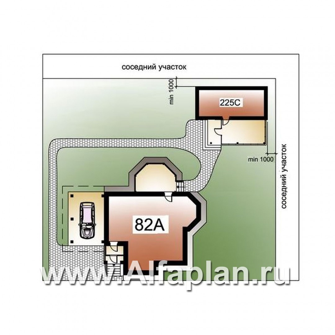 «Гармония»_ДУО - проект двухэтажного дома + проект бани с террасой - дизайн дома №2