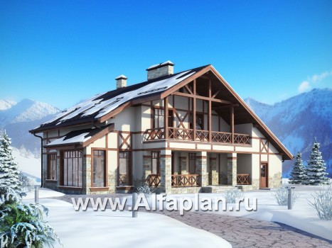 Проекты домов Альфаплан - Альпийское шале - превью дополнительного изображения №2