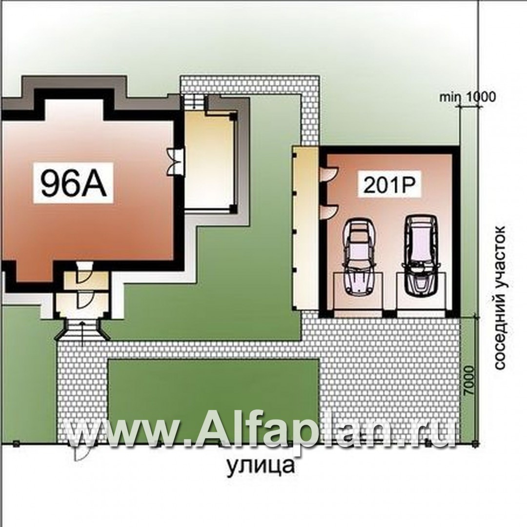 «Разумовский»_ДУО - проект двухэтажного дома в стиле модерн + проект гаража на 2 авто - дизайн дома №1