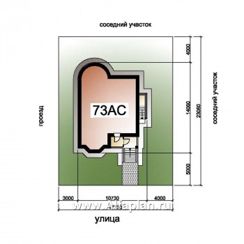 «Стелла»- проект дома с мансардой, с террасой, с цокольным этажом, в английском стиле - превью дополнительного изображения №3