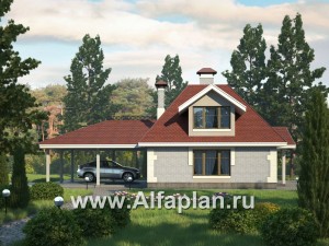 Превью проекта «Дом для отдыха с навесом для машин»