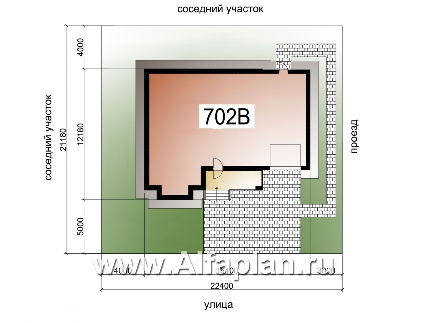 «Вереск» - проект двухэтажного дома, с эркером, 4 спальни площадью 19,5м2 каждая, с гаражом - дизайн дома №1