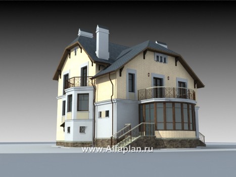 Проекты домов Альфаплан - «Крестный Пачино»  - фешенебельный загородный дом - превью дополнительного изображения №2
