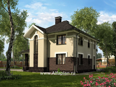 Проекты домов Альфаплан - Компактный дом для маленького участка - превью дополнительного изображения №1