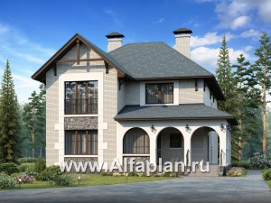 Превью проекта ««Реноме» - проект дома в скандинавском стиле с большой террасой»