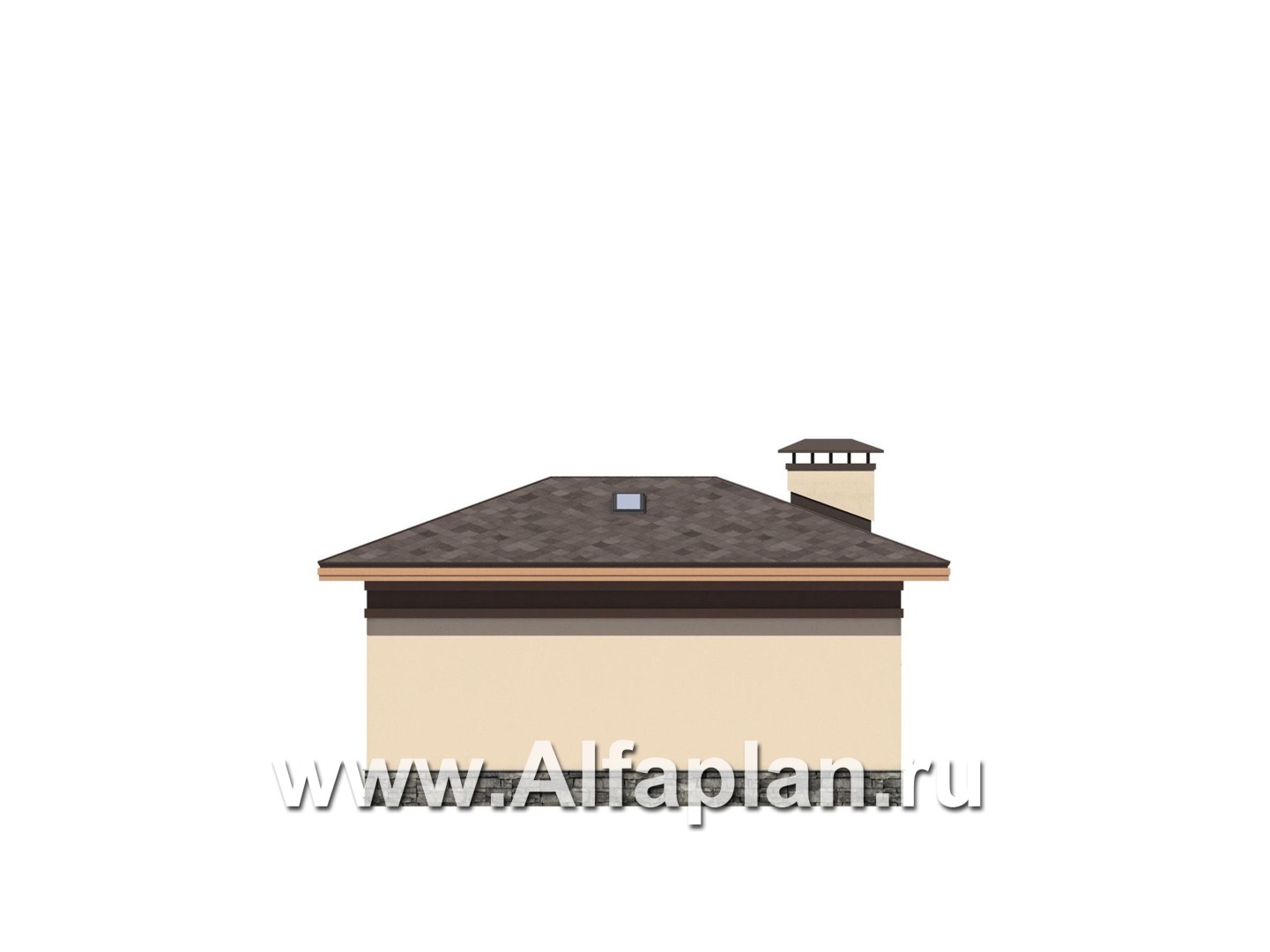 Проекты домов Альфаплан - Бассейн с зоной SPA для современной усадьбы - изображение фасада №2
