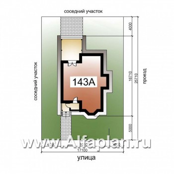 «Примавера» - проект дома с мансардой, с эркером и террасой, в английском стиле - превью дополнительного изображения №2