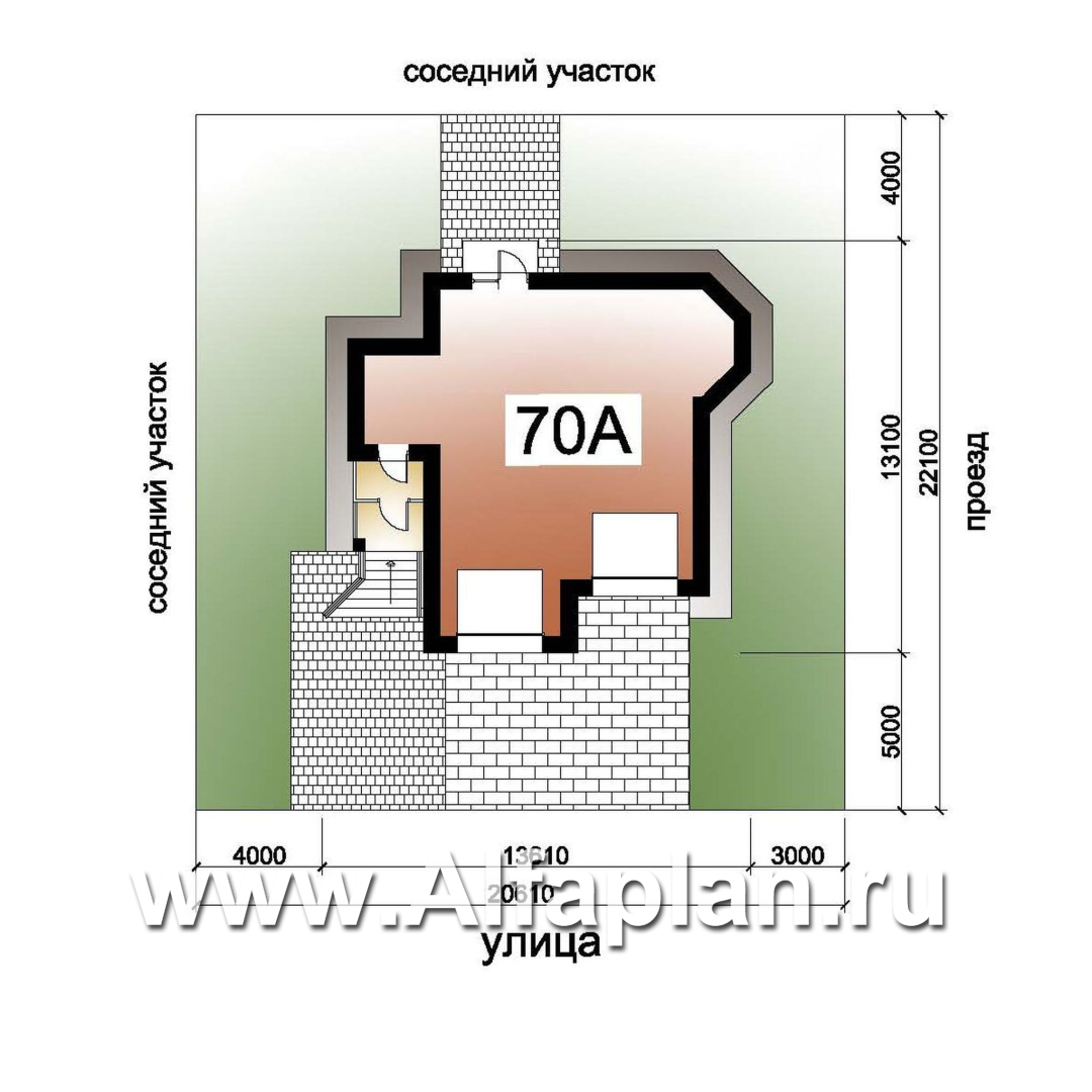 Проекты домов Альфаплан - «Корвет» - трехэтажный коттедж с двумя гаражами - дополнительное изображение №4