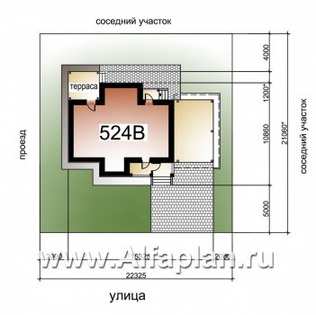 «Высокая орбита»- проект дома с мансардой, с эркером, с навесом для 1 авто, в стиле эклектика - превью дополнительного изображения №2