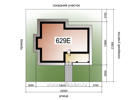 «Вуокса» - проект одноэтажного дома из кирпича, с комфортной планировкой, с террасой со стороны входа - превью дополнительного изображения №5