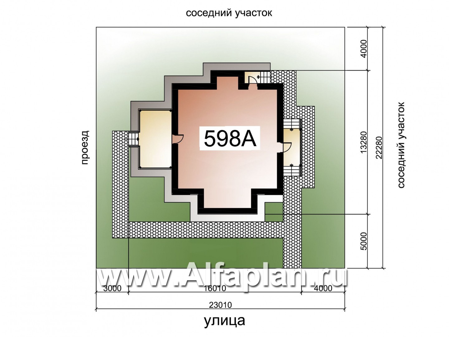 Проекты домов Альфаплан - «Гемма»  - проект дома с мансардой из газобетона, с сауной и с террасой, современный стиль - дополнительное изображение №1