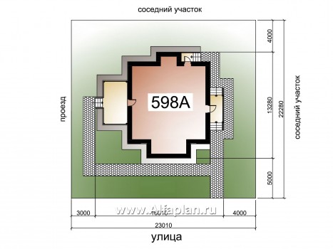 Проекты домов Альфаплан - «Гемма»  - проект дома с мансардой из газобетона, с сауной и с террасой, современный стиль - превью дополнительного изображения №1