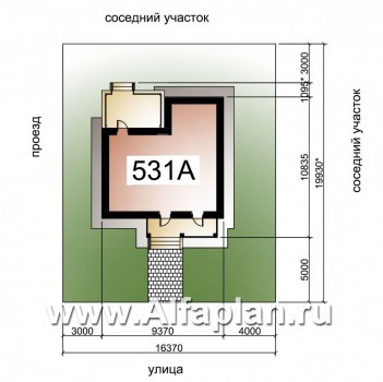 «Панорама» - проект простого двухэтажного дома из газобетона, в современном стиле - превью дополнительного изображения №2