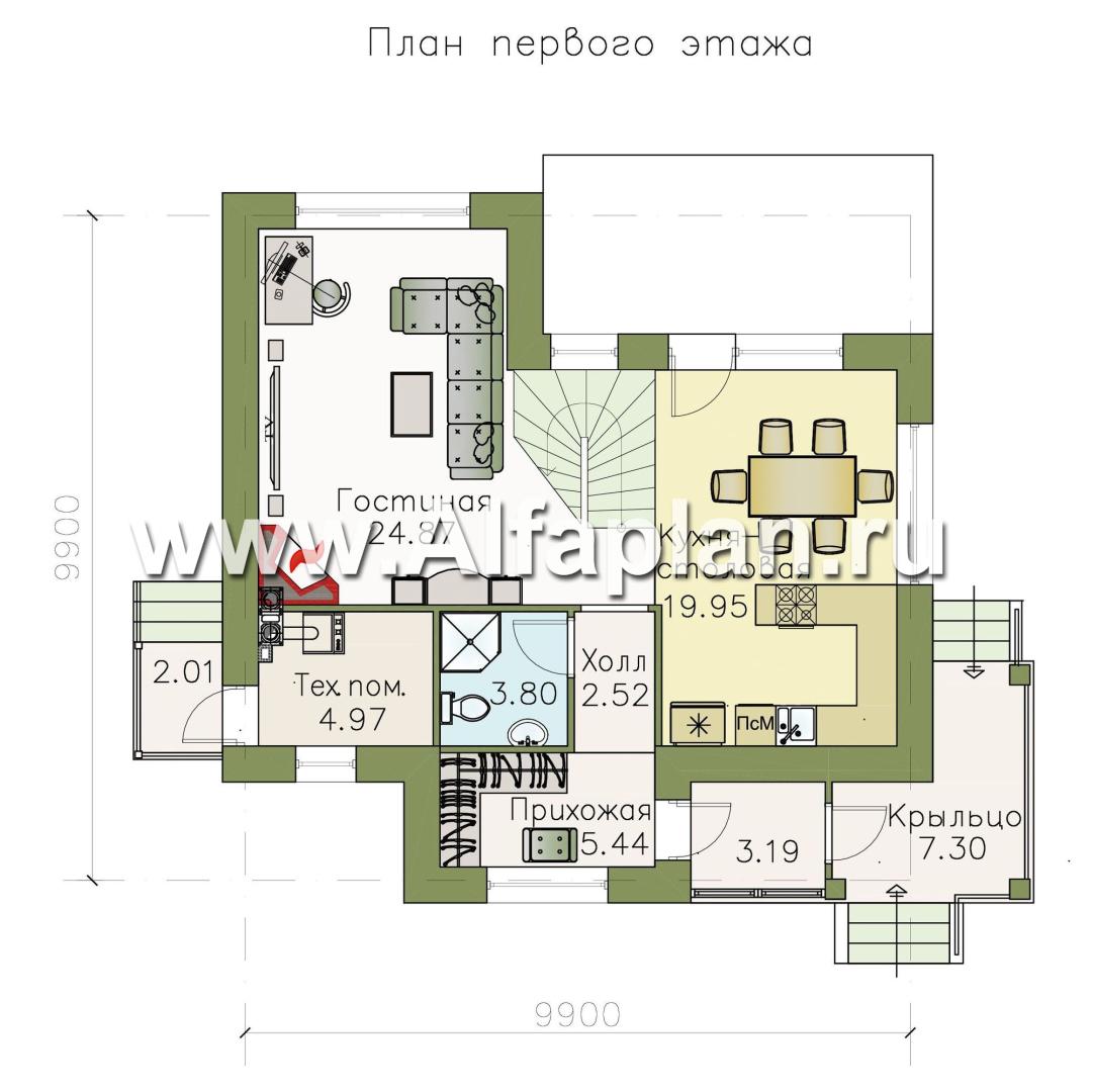 526A «Невский стиль» - проект двухэтажного дома из кирпича, в стиле  эклектика: цена | Купить готовый проект с фото и планировкой