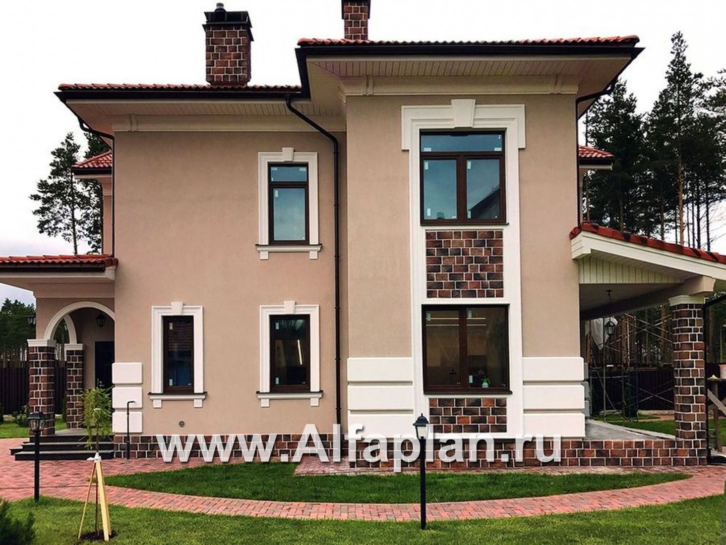 Проекты домов Альфаплан - «Белоостров»-  коттедж с удобной планировкой - дополнительное изображение №3