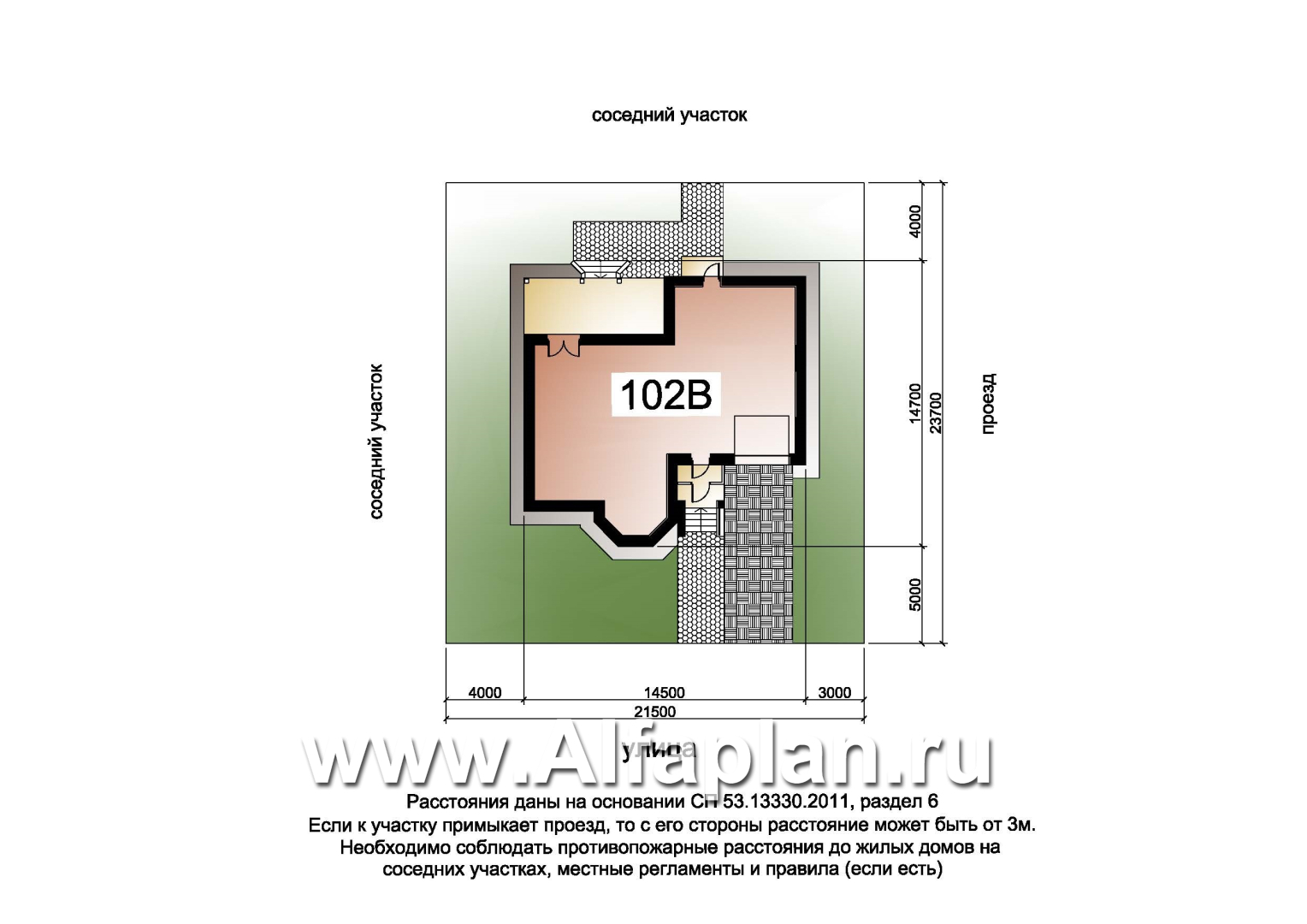 Проекты домов Альфаплан - «Шевалье»- дом с гаражом и балконом над эркером - дополнительное изображение №10