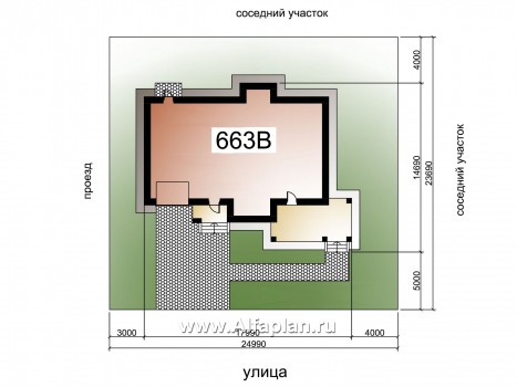 «Светлая полоса» - проект двухэтажного дома, современный стиль, с террасой и с гаражом - превью дополнительного изображения №2