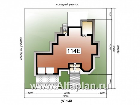 «Воронцов» - проект двухэтажного дома из газобетона с эркером, с биллиардной в мансарде,  с гаражом на 2 авто - превью дополнительного изображения №1