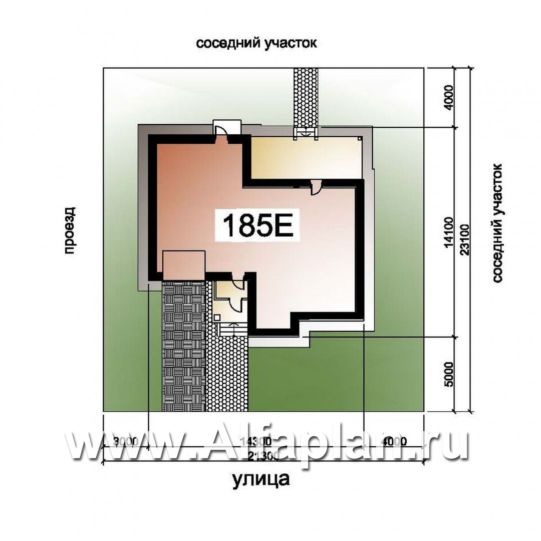 Проекты домов Альфаплан - «Приоритет» - коттедж с компактным планом и комфортной планировкой - дополнительное изображение №3