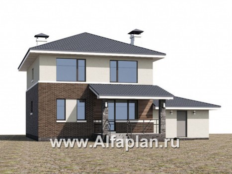 Проекты домов Альфаплан - «Вламинк» - очень удобный современный дом с гаражом - превью дополнительного изображения №1