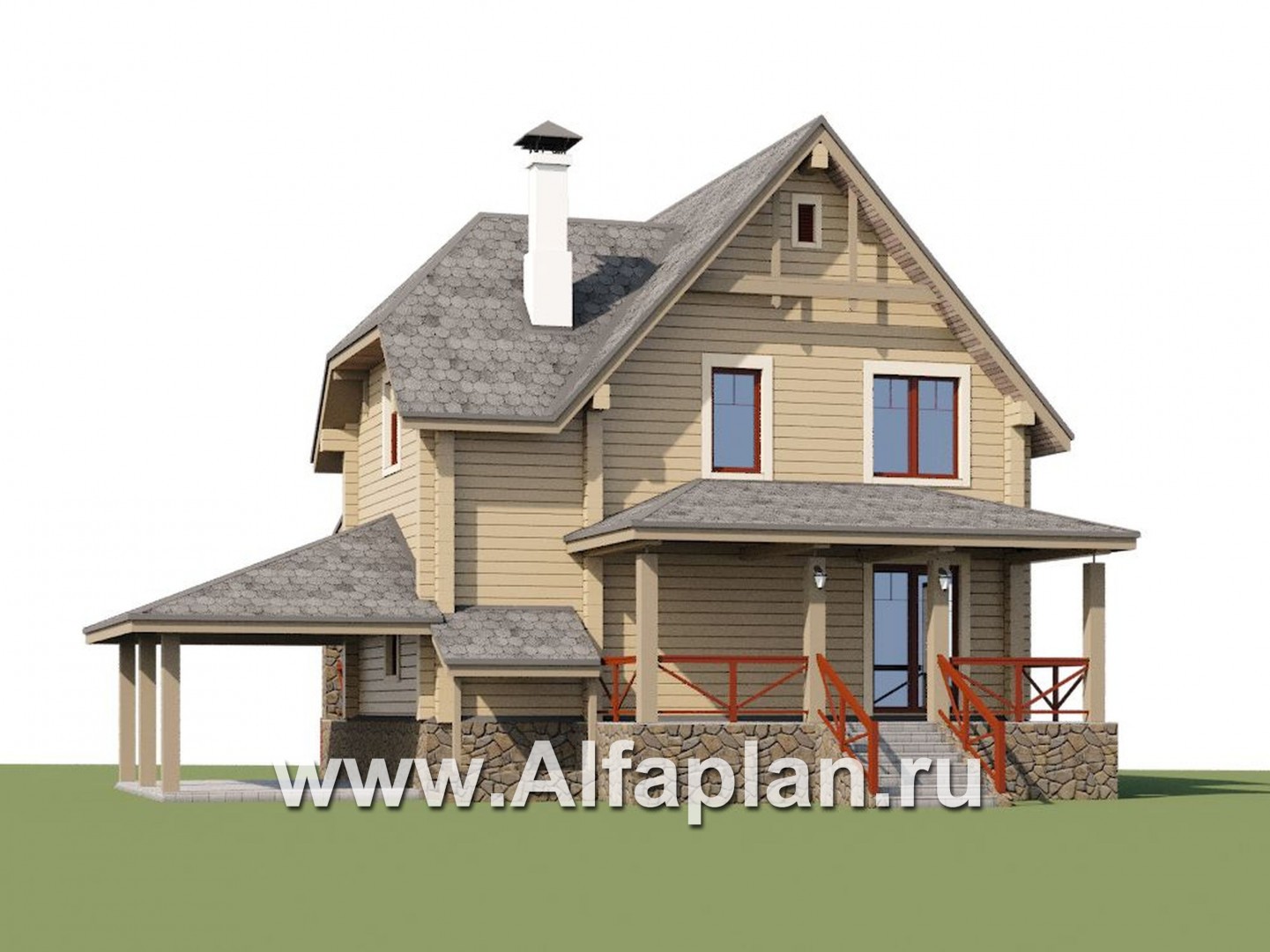 Проекты домов Альфаплан - «АльфаВУД» - дополнительное изображение №1