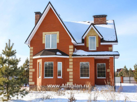 «Стелла »- проект дома с мансардой, с кабинетом, с террасой, в английском стиле - превью дополнительного изображения №5