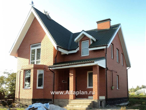 «Стелла »- проект дома с мансардой, с кабинетом, с террасой, в английском стиле - превью дополнительного изображения №6