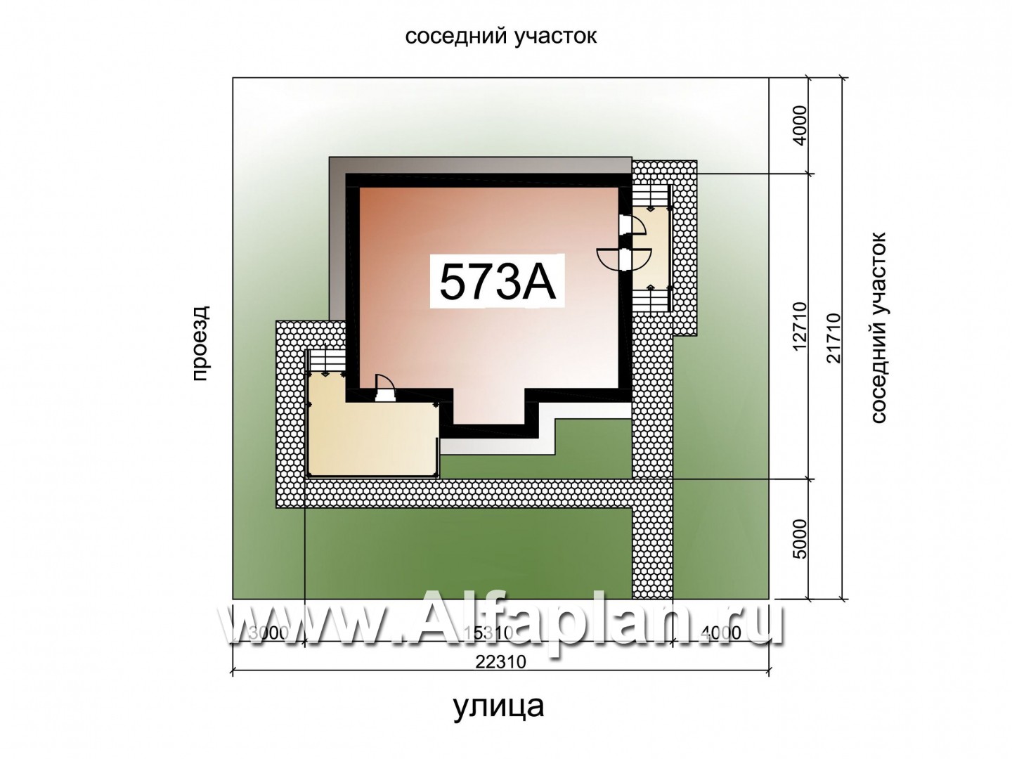 Проекты домов Альфаплан - «Регата» - комфортный дом с двускатной крышей - дополнительное изображение №1