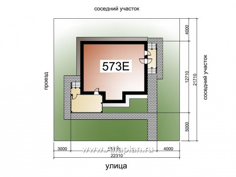 «Регата» - красивый проект дома с мансардой, гостиная со стороны террасы, планировка с мастер спальней - превью дополнительного изображения №8