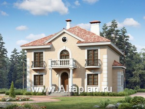 Проекты домов Альфаплан - «Апраксин» -  дом с аристократическим характером - превью основного изображения