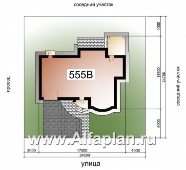 «Гедонист» -  проект двухэтажного дома с двусветной столовой, с террасой и балконом, гараж, в скандинавском стиле - превью дополнительного изображения №2