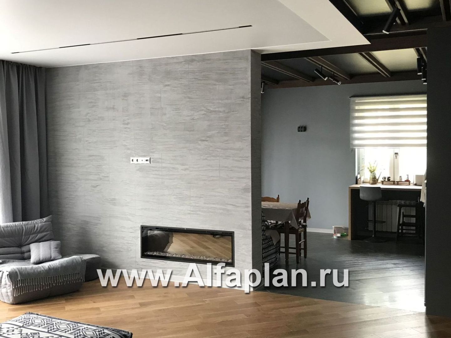 «Эрато» - красивый дом, проект одноэтажного коттеджа, с террасой, в современном стиле - дизайн дома №6